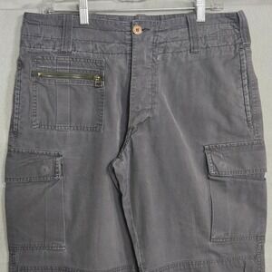 Bomb‎ Boogie Grey Multi Pocket Utility Cargo Pants Button Fly Gorpcore Size 34
